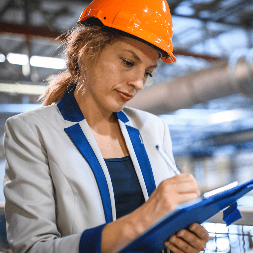 Certified Safety Professional doing facility walkthrough